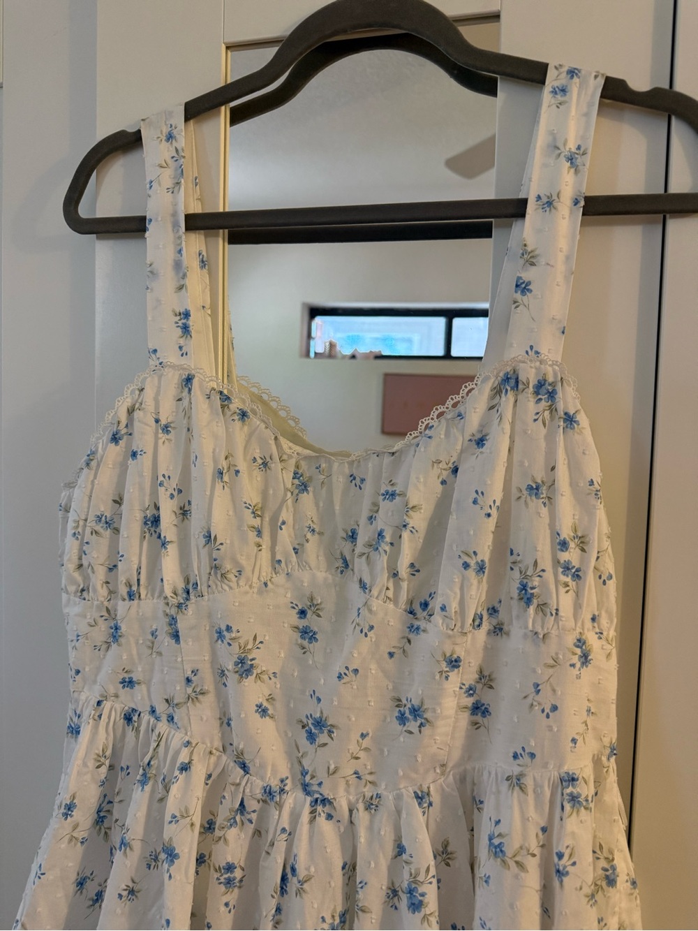 Altar’d State Blue Floral Sundress Blue Flowers NEW XL minidress - Picture 2 of 8